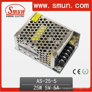 Mini 25W 5VDC 5A Single Output Switching Power Supply